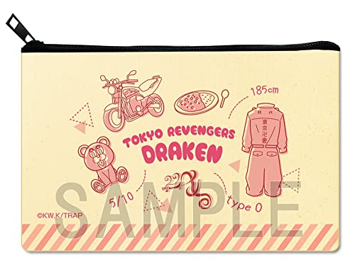 東京リベンジャーズ フラット ポーチ Ver.2 龍宮寺堅 FPAN-T003-m03