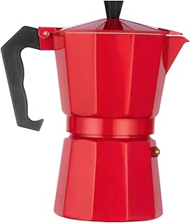 Cafeteira italiana moka alumínio vermelha 300ml