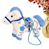 Encouragement par la tradition : conçue pour refléter la vitalité et le succès, cette peluche de cheval met en valeur la persévérance comme trait clé lié à l'année du cheval, offrant un geste sincère pour reconnaître le travail acharné et inspirer des progrès continus sur le chemin de la vie.