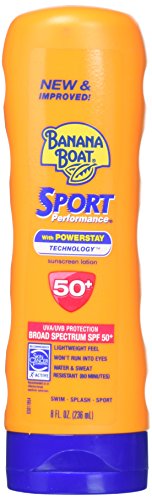 Banana Boat Sport Performance Broad Spectrum Sun Care Lotion, SPF 50, 8 Fluid Ounce