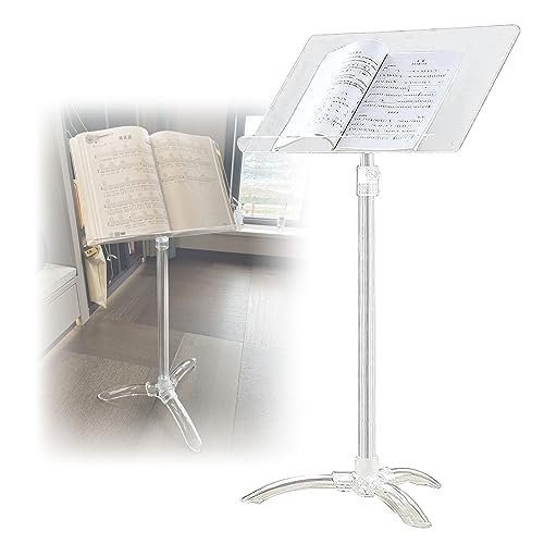 Pupitre transparent réglable en hauteur pour corriger la posture des musiciens