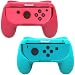 Whiteoak Joy-Con Grip, [Upgraded Version] Durable Joy-con Handle Controller Grip Kit for Nintendo Switch, 2 Pack (Blue+Red)