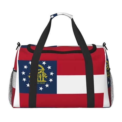 Sac de sport compact noir imprimé Géorgie format One Size sous le siège