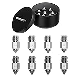 Creality Ender 5 Max Nozzles, Upgrade Copper Alloy Material, High Hardness, High Temperature Printing(500℃), Less Clogging, Durable and Reliable, 0.4/0.6/0.8mm, 8PCS, 3D Printer Nozzle