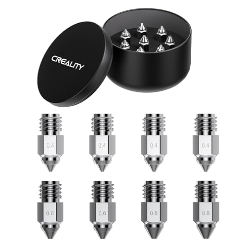 Creality Ender 5 Max Nozzles, Upgrade Copper Alloy Material, High Hardness, High Temperature Printing(500℃), Less Cloggi