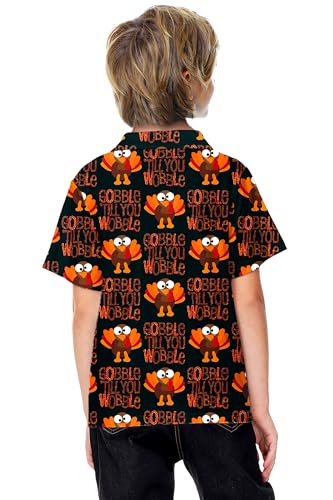 Image of AOBUTE Kids 4th of July Polo American Flag Short Sleeve Button Down Shirts Tops 3-14 Years