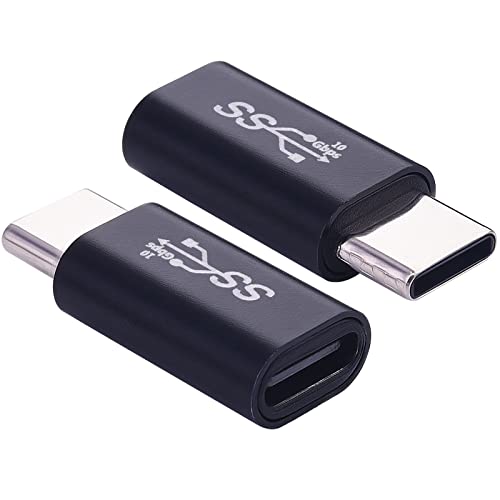 Leehitech Adaptador USB Adaptador USB C a Micro USB,Adaptador USB C Hembra a USB C Macho a para MacBook Pro 2021, MacBook Air 2022, iPad Pro iMac 2021, Otros Tipo C(2 Pack) Cover