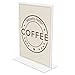 Deflect-O Anti-Glare Acrylic Sign Holder -Stand-Up Clear Matte, 8.5