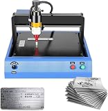 Máquina de marcado eléctrica portátil para placa de identificación de metal y plástico, marcador de etiquetas, fuerza ajustable, 0,05-1 mm de profundidad para números de serie