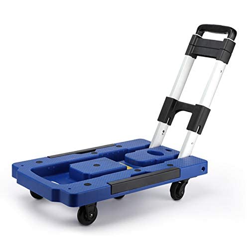 Chariot rétractable à levier rotatif haute résistance pour déplacer les charges