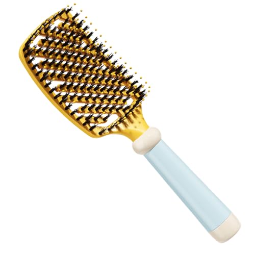 Boar Hair Brush - Boar Bristle Brush | Anti Static Smoothing Hairbrush | Bristle Hair Brushs | Massage Smoothing Detangling Hair