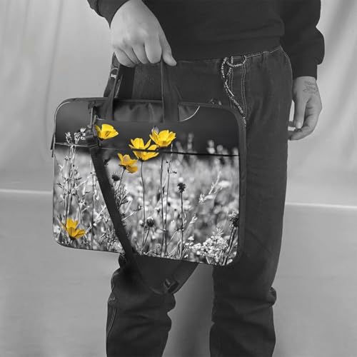 Maletín Delgado para Laptop con Correa y Diseño Floral miniatura 7