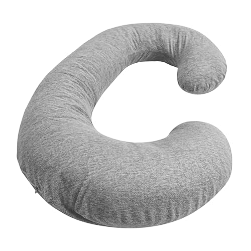 Betty Dain Stretch Jersey Pregnancy/Maternity Pillowcase C-Shape Compatible, 100% Cotton Jersey...