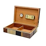 【Un cadeau de cigare artisanal pour homme】 Cette cave à cigares de bureau magnifiquement conçue est le choix idéal pour les maris, les petits amis, les hommes d'affaires ou tout amateur de cigares. C'est un cadeau parfait pour des occasions telles que les anniversaires, les anniversaires, la fête des pères, la Saint-Valentin ou Noël.
