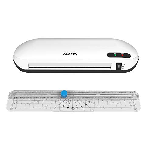 Laminating Machine, JZBRAIN A4 Laminator Machine with Trimmer, Fast Warm-Up, Quick Laminating Speed, 9 inches Thermal Laminator for Home Office School Use ( White)