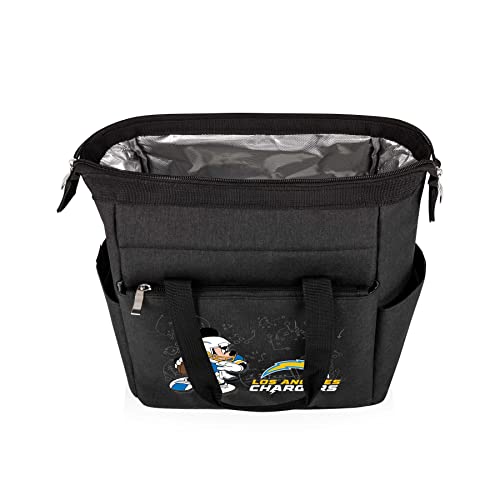 Image of PICNIC TIME NFL Mickey Mouse On The Go Lunch Bag - Soft Cooler Lunch Box - Insulated Lunch Bag, (Black)
