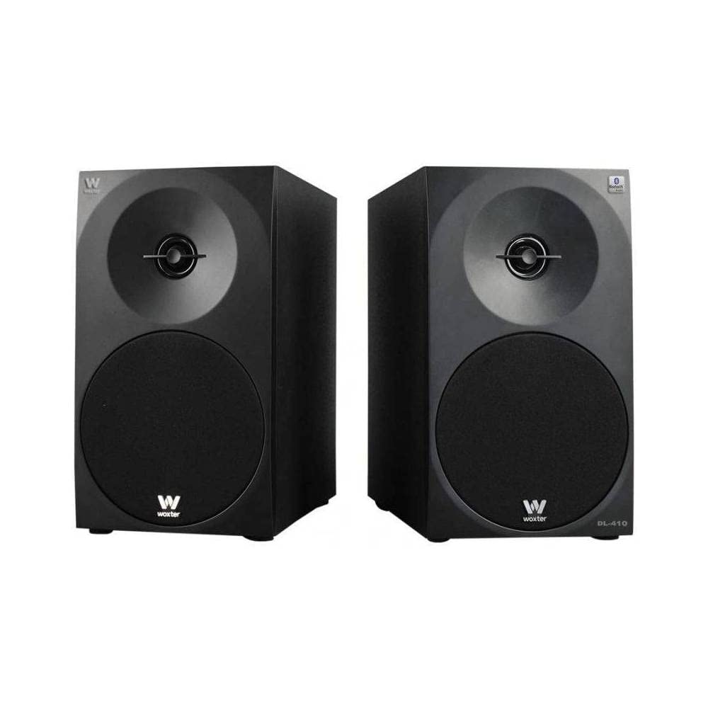 Woxter Dynamic Line Dl-410 BT - Altoparlanti Stereo 2.0 (potenza 150W, BLUETOOTH, Legno, Woofer da 4", 2 tweeter, 3.5 mm, RCA, Bass Reflex di controllo (volume, acuti, bassi), Nero