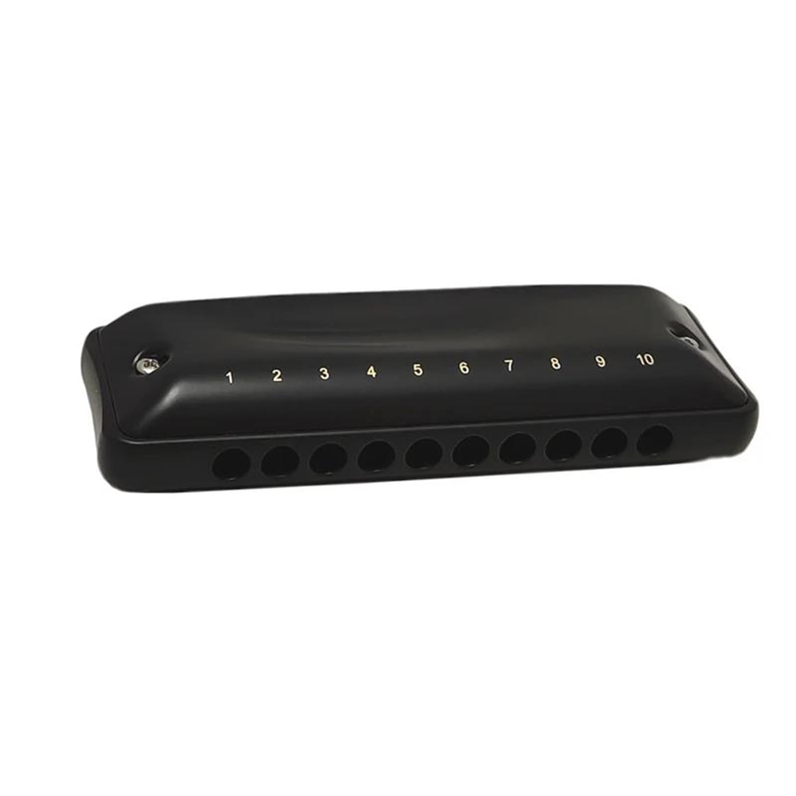 Zestaw Harmonijkowy Harmonijka Diatoniczna 10 Otworów Blues Harp Żywica Grzebień Organ Ustny, Profesjonalna Harmonijka Zewnętrzne Instrumenty Muzyczne(Blues-Bb)