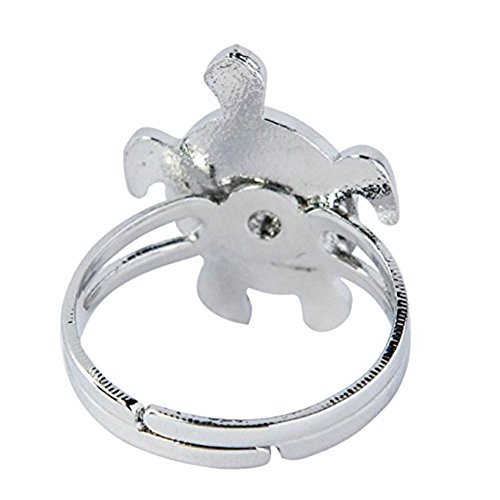 FANTASY 6pcs Mood Ring Change Color Ring Adjustable Size Temperature Finger Ring (turtle)3
