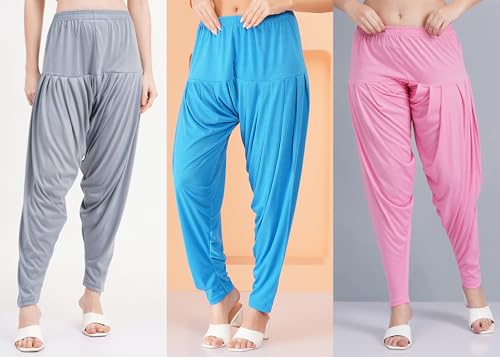 Image of Buy That Trendz Patiala Salwar for Women Relaxed Fit Viscose Patiyala Salwar Harem Bottom Pants