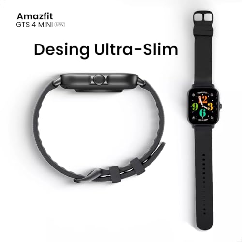 Amazfit GTS 4 Mini New relógio inteligente Zepp Aura, 1,75 polegadas, GPS, Alexa 5 ATM embutido, rel
