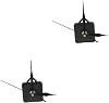 BESTonZON 2sets Silent Clock Movement Mechanism Wall Clock Kit for Home Repair for Crafting Custom Easy to Install Replacement Parts