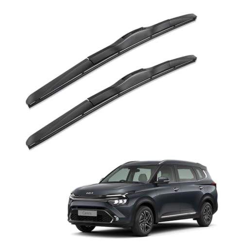 Image of Oshotto Frameless (O.E.M Type) Wiper Blades Compatible with Kia Carens (24 inch / 16 inch)