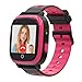 4G Kids Smart Watch with GPS Tracker, Call and Text, Kids Smart Watch Girls with Video Call Voice Chat Message Flashlight Camera SOS Alarm Pedometer, Gifts for Kids Age 5-12