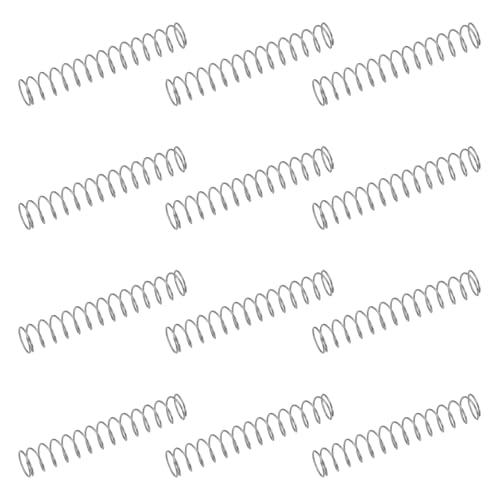 uxcell 50Pcs 304 Stainless Steel Compression Springs, 0.5mm x 8mm x 50mm Small & Tiny Pen Spring for Home Repair & DIY, Workshop & Industrial Use, (Silver Tone)