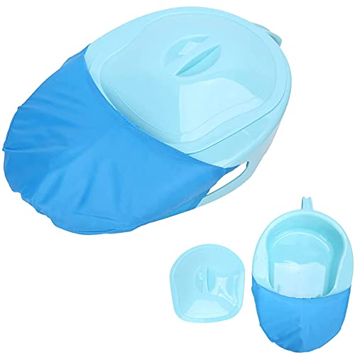 SUMBITOD Padella da Letto, Padella in plastica con Coperchio e Padella Performance Health Green per pazienti allettati, Donne Incinte e Anziani