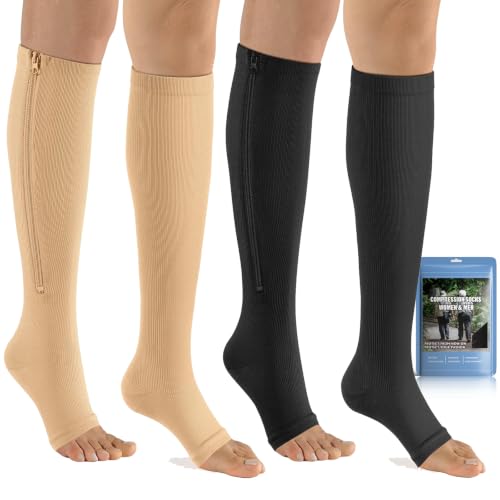 bropite Zipper Compression Socks Women...