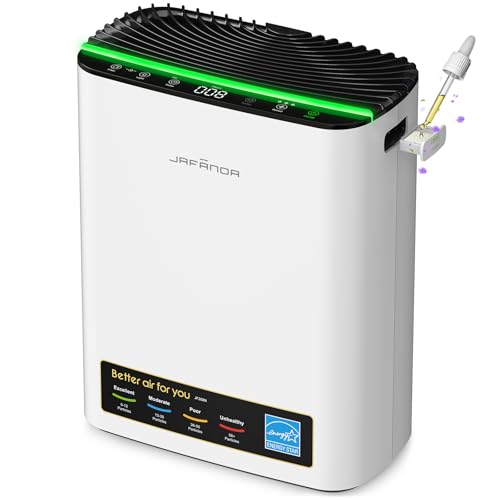 Image of Jafända Air Purifier for Home Large Room Bedroom Up to 1226 Ft², True HEPA Filter with PM2.5 Display & 20dB Sleep Mode, Removes Pet Hair, Odor, Dust, Smoke, Pollen & Allergen