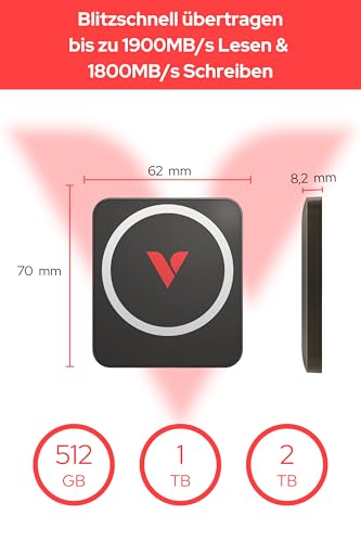 SSD Externe pour iPhone et Android Verbatim Snapback Disque Portable 512 Go - 2
