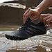 ERTUPE Hike Barefoot Shoes for Women Men Wide Toe Box Water Shoes Non Slip Breathable Lightweight Sneakers for Hiking Walking Running Swimming Beach Pool Yoga Footwear Black
