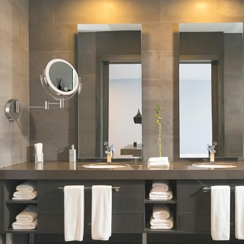 Espejo Maquillaje LED Recargable Pared 8 Pulgadas miniatura 2