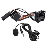 Aramox Car AUX in Cable, Car 10 Pin Bluetooth Module Adapter AUX in Cable Replacement for E46 320 325 323 328 330 M3 3‑Series with Micphone