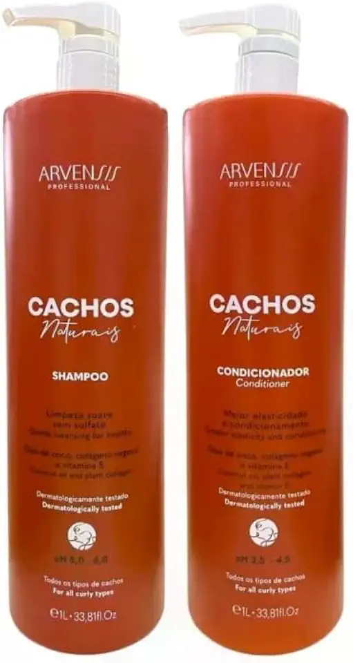 Arvensis Kit Shampoo e Condicionador 1L - Maciez, Brilho e Desembaraço, Limpeza Suave e Perfume Duradouro