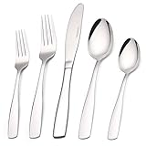 Silverware Set, 20-Piece Stainless Steel Flatware set, Tableware Cutlery Set Service for 4, Utensils for Kitchens, Dishwasher Safe