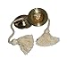 Daddy Shoppe Pure Brass Manjeera Cymbal Hand Percussion Indian Musical Instrument 1 Pair (3 Inch)