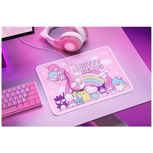 Image of Razer DeathAdder Essential & Goliathus Mouse Mat Bundle - Hello Kitty and Friends Edition - FRML Packaging - RZ83-03850100-B3M1
