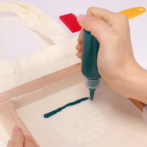 Caydo S-074E 37 Pieces Kids Screen Printing Kit Includes Wood Silk Screen Printing Frame thumb #1