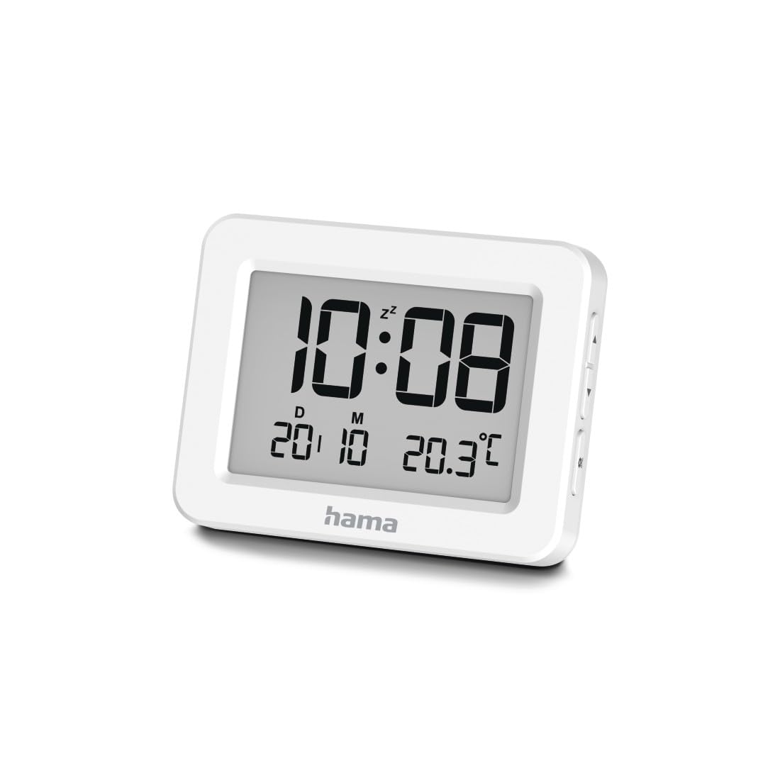 Hama Digital Alarm Clock KOS, LCD, White