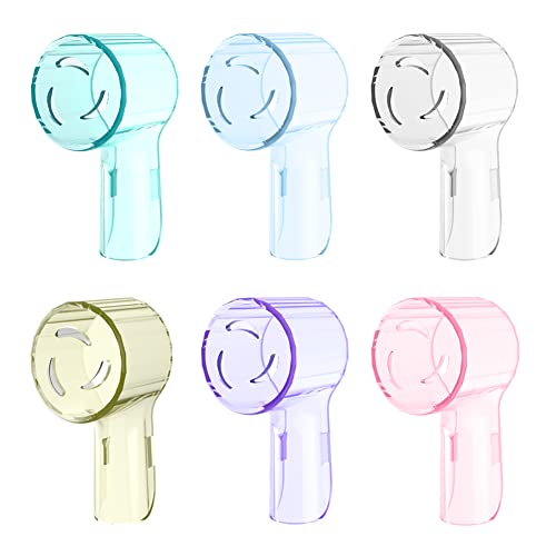 Cellena Toothbrush Cover Compatible with Oral B Replacement Heads,Brush Cover for iO Electric Toothbrush Head,Round Tooth Brush Caps,Dust Cover Protector,6 Pcs