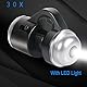 Jiusion 30X Zoom Helle LED Mikroskop Lupe Clip-On Handy Handy Kameraobjektiv für Apple iPhone Samsung iPad