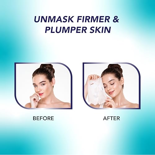 Image of DR.RASHEL Hyaluronic Face Sheet Mask With Serum For Women And Men | All Skin Types | Repairing & Nourishment | Soothing And Hydrating | Paraben Free | Pack Of 4 | 20 Grams Each