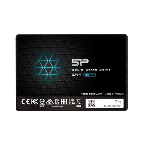 Silicon Power 2TB SSD 3D NAND A55 SLC Cache Performance Boost SATA III 2.5