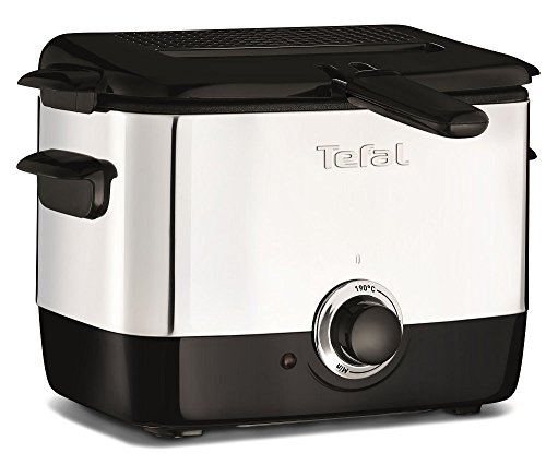 Tefal FF220040 Mini Deep Fryer, (2 Portions), 0.6 Kg Capacity, 1000 W, Stainless Steel, One Size