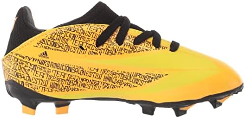 adidas X Speedflow Messi.3 Firm Ground Soccer Shoe, Solar Gold/Core Black/Bright Yellow, 10.5 US Unisex Little Kid | Image 5