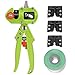 NAYE Grafting Tool for Fruit Trees with Grafting Tape and 3 Blades(U-Cut V-Cut Ω-Cut),Green