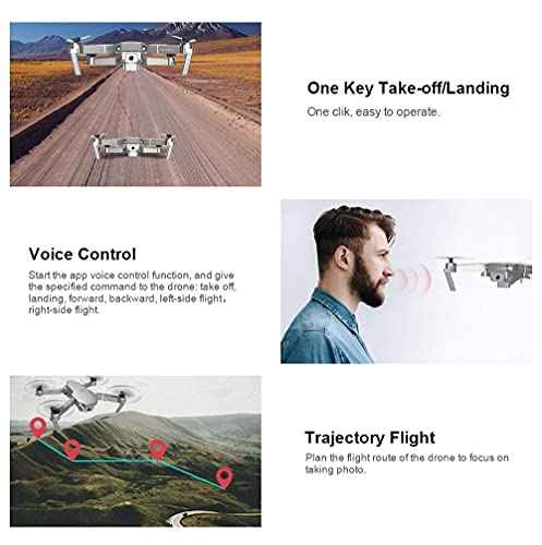 Faltbare Drohne mit 4K UHD Anti-Shake-Kamera f¨¹r Erwachsene und Kinder, WiFi-Live-Video, App-Steuerung, Sprachsteuerung… – Bild 8